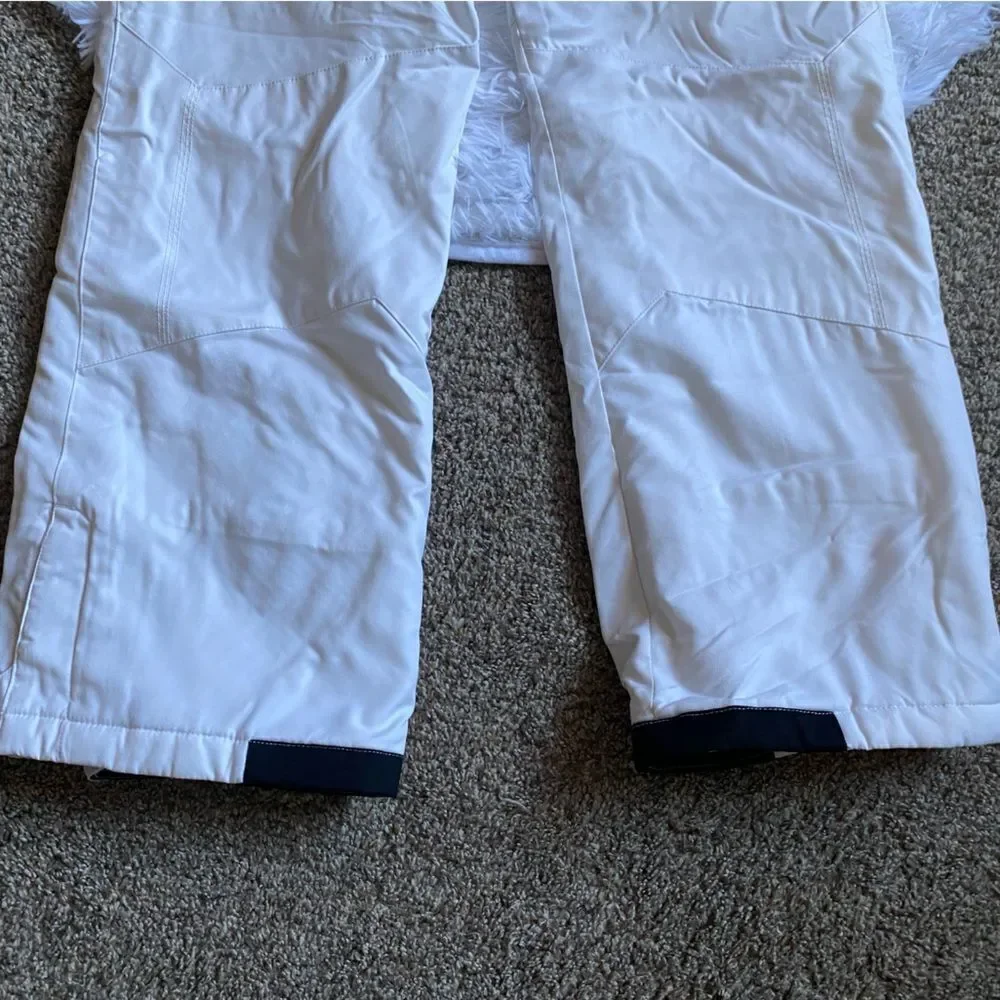 Columbia Waterproof Snow Ski Pants White Insulated Outdoor‎ Youth Size 18/20